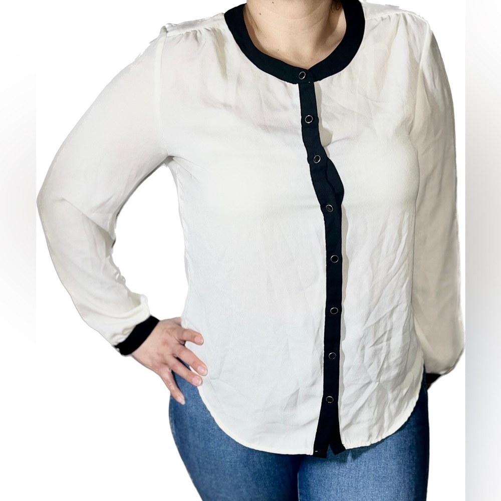 212 Collection Medium Button Down Long Sleeve White